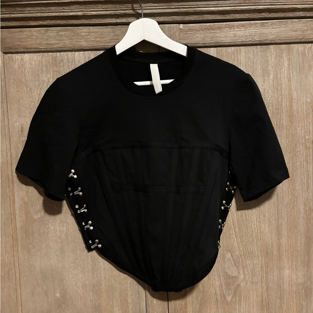 Dion Lee black T-shirt, size 6